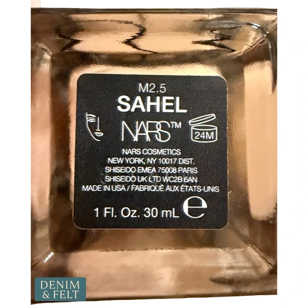NEW NARS Natural Radiant Longwear Foundation Sahel Medium 2.5 Full Coverage